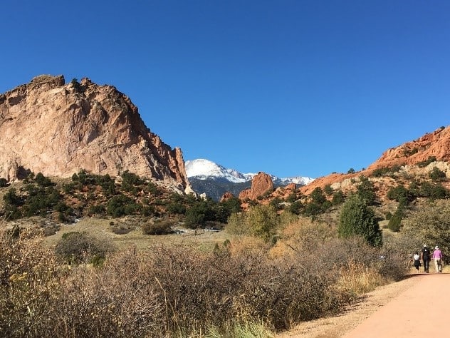 View of rocks in the park