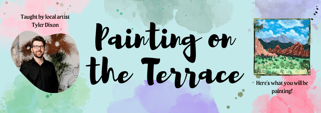 Painting on the terrace infographic