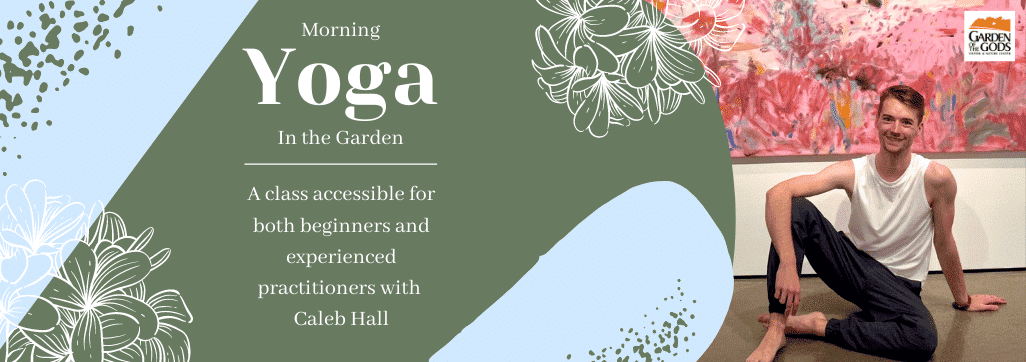 Morning yoga in the garden flyer
