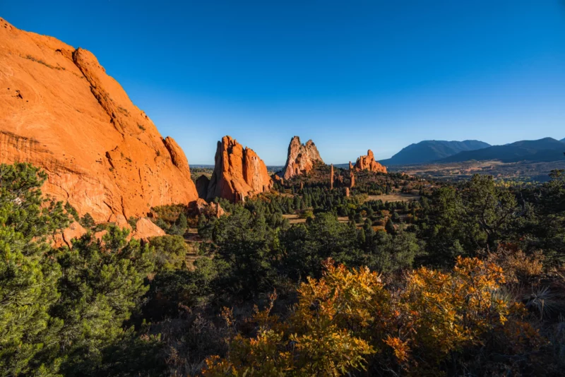 Side view of formations in park