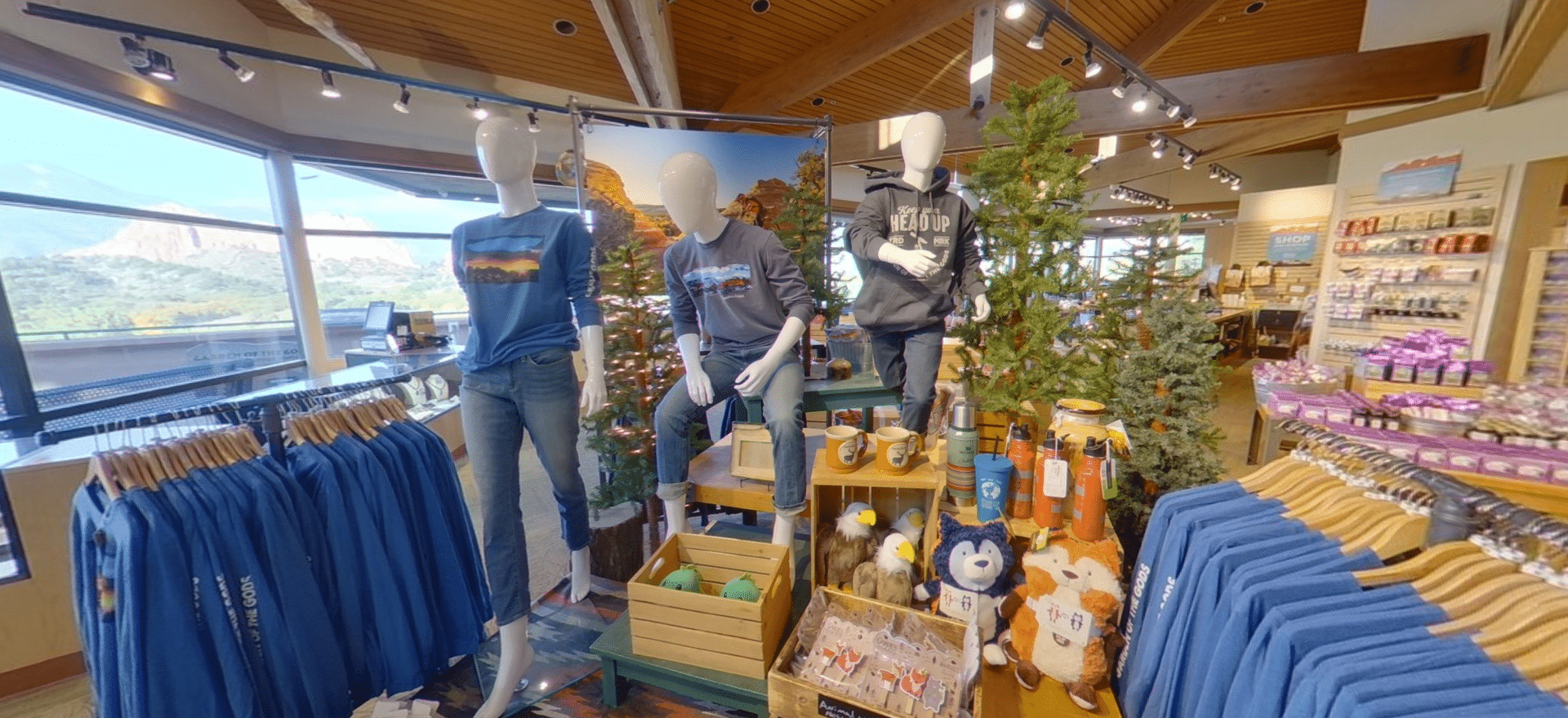 Inside view of gift shop